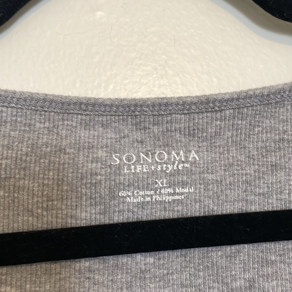 Sonoma | Grey Ribbed Tank Top - Picture 4 of 4
